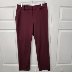 Ann Taylor curvy wine colored pants